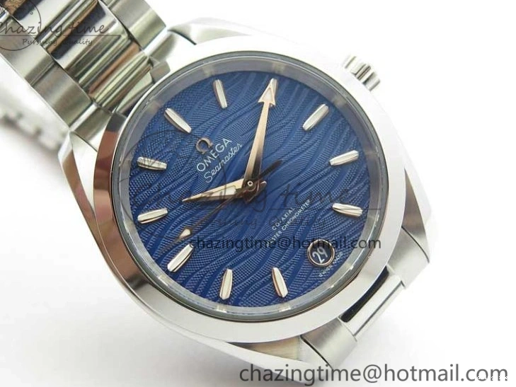 0409 Aqua Terra 150M 34mm Ladies SS VSF 1:1 Best Edition Blue Wave Dial on SS Bracelet A Reliable 7931